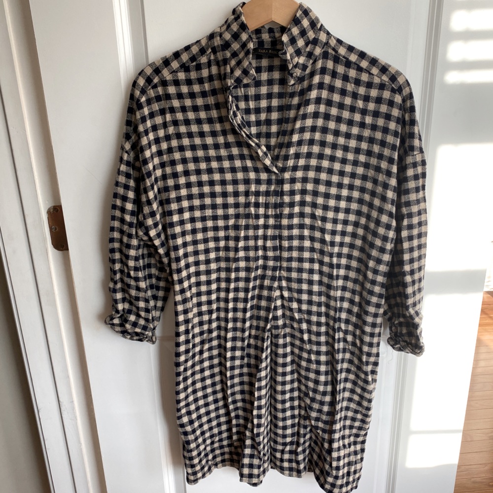 Zara basic tunic shirt